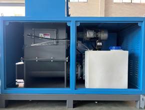 Cooling water tank to prevent plastification