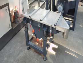 vibrating screen and blower