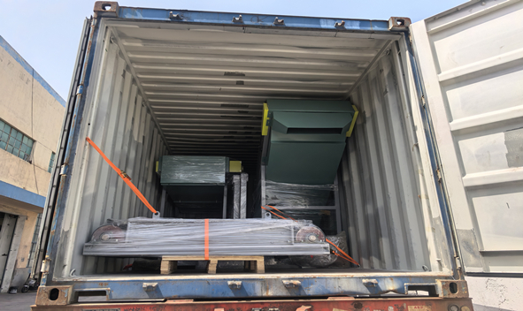 magnetic separator machine loading