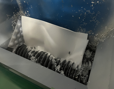 Styrofoam shredder for small business